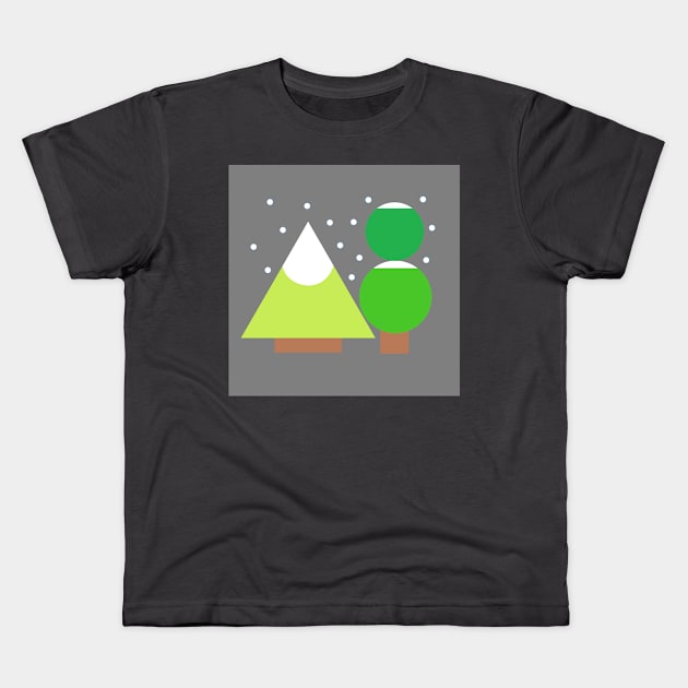 it's winter Kids T-Shirt by prettyguardianstudio